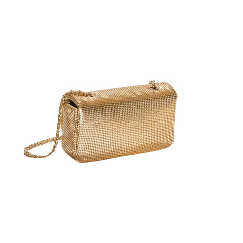 Pochette Donna con tracolla in metallo Oro GAELLE- Francavilla Moda